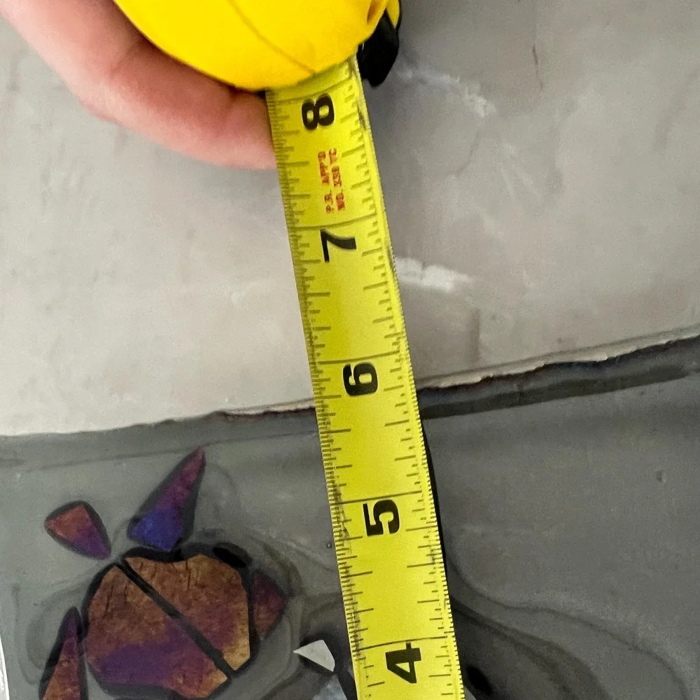 Turtle iridescent‎ fused glass trinket dish